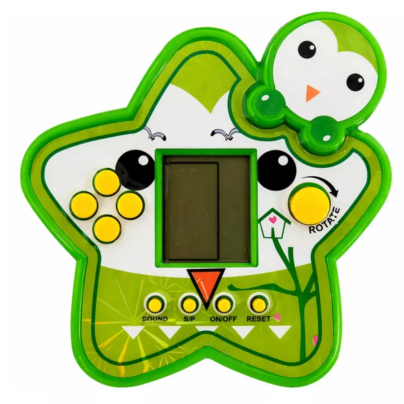 LEAN TOYS Tetris Star elektroninen peli - vihreä