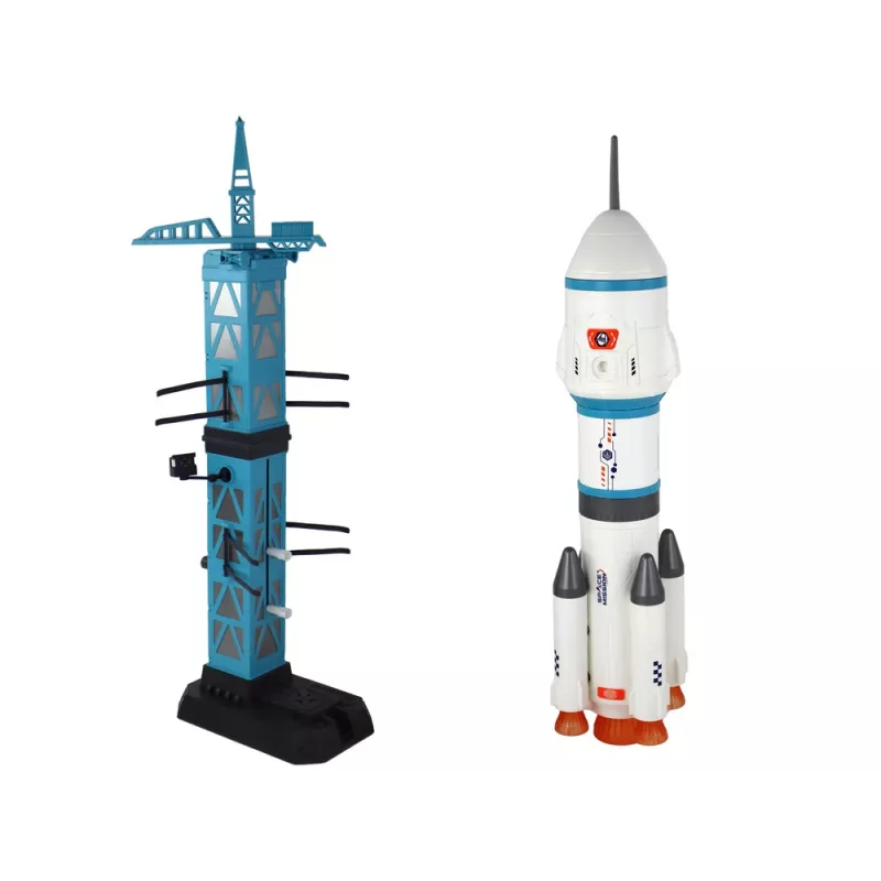 LEAN TOYS lelu avaruusmissio raketti-astronautit laukaisualusta 15 osaa