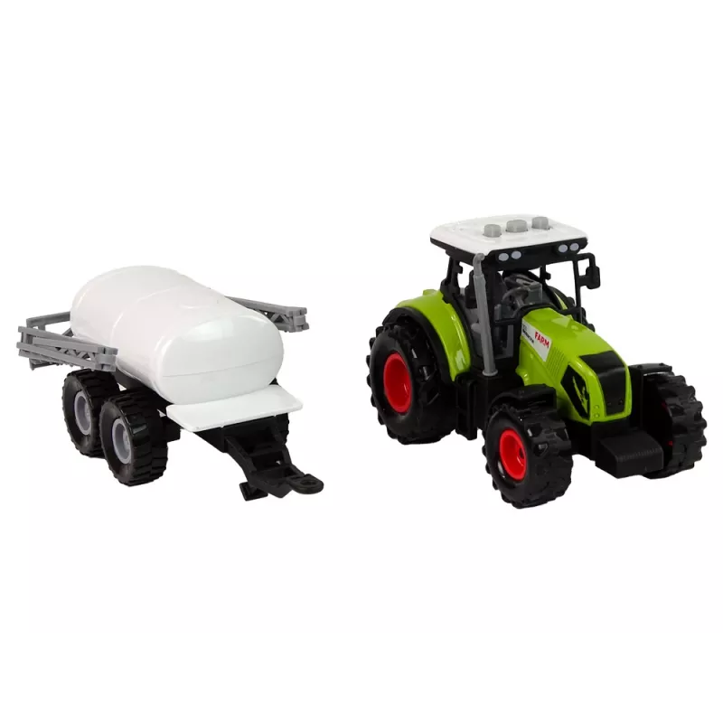 LEAN TOYS traktori lapsille perävaunulla maatila-auto