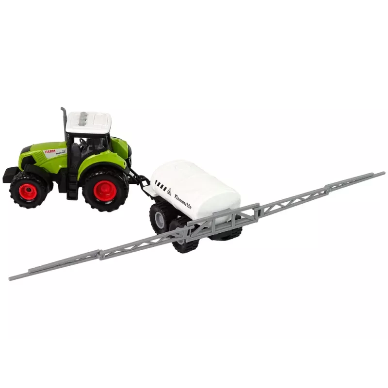LEAN TOYS traktori lapsille perävaunulla maatila-auto