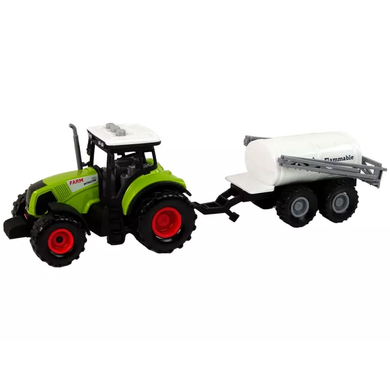 LEAN TOYS traktori lapsille perävaunulla maatila-auto