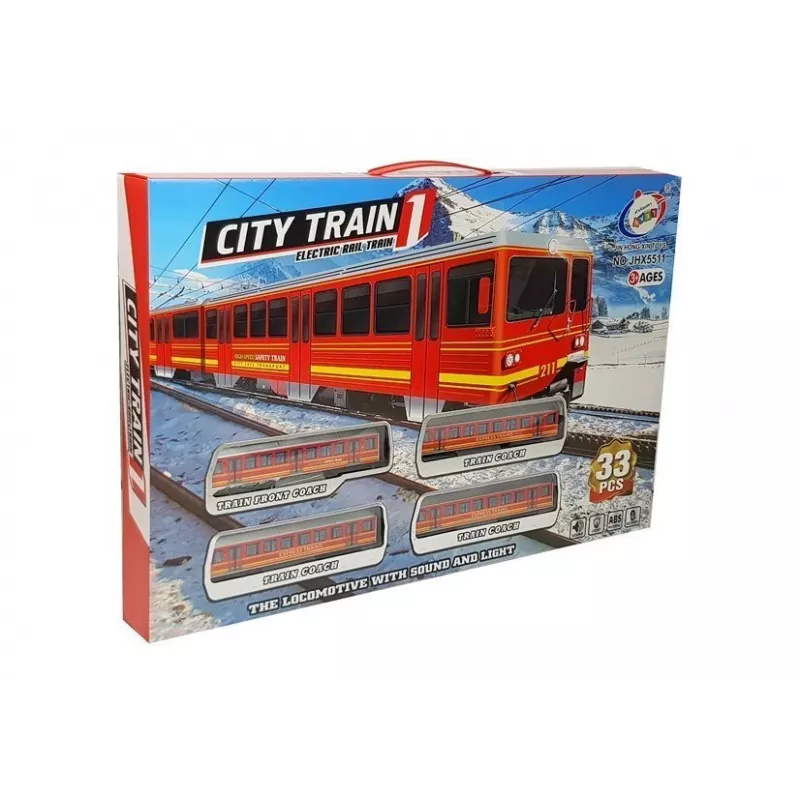 LEAN TOYS Train Track Batteries 33 kpl