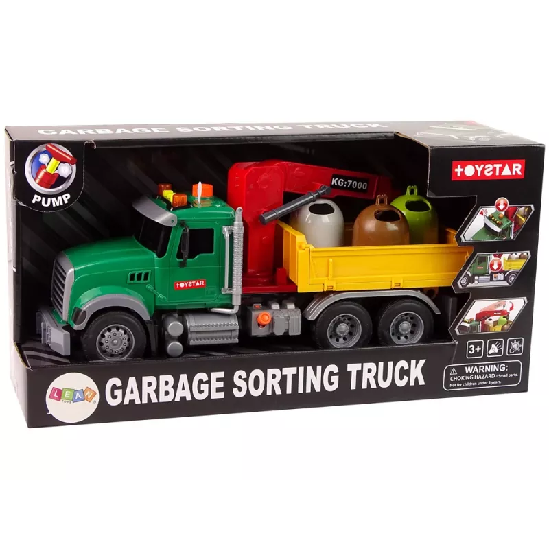 LEAN TOYS kuorma-auto nosturi kuljetus jäteastia ääni