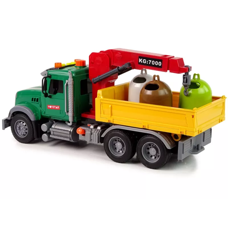 LEAN TOYS kuorma-auto nosturi kuljetus jäteastia ääni