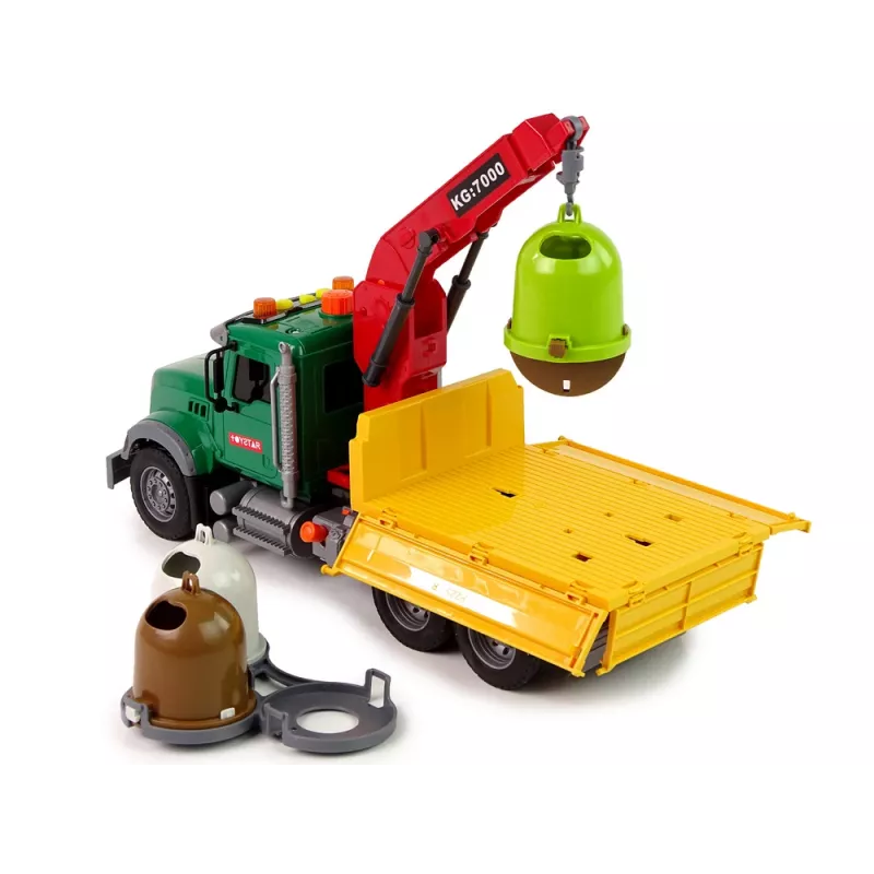 LEAN TOYS kuorma-auto nosturi kuljetus jäteastia ääni