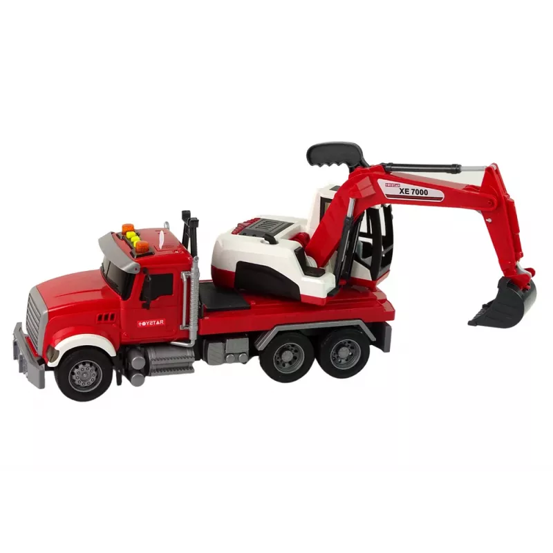 LEAN TOYS kuorma-auto kaivinkone traktori kaivinkone ääni valo