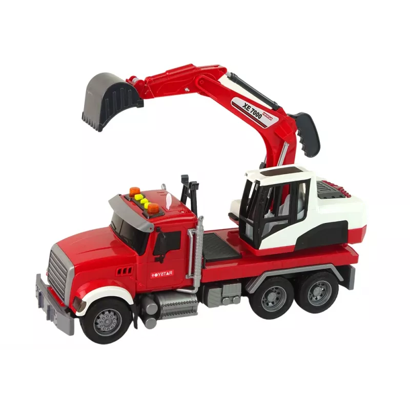 LEAN TOYS kuorma-auto kaivinkone traktori kaivinkone ääni valo