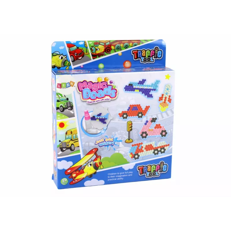LEAN TOYS vesipallosarja DIY Magic Beads 8 väriä kulkuvälineet