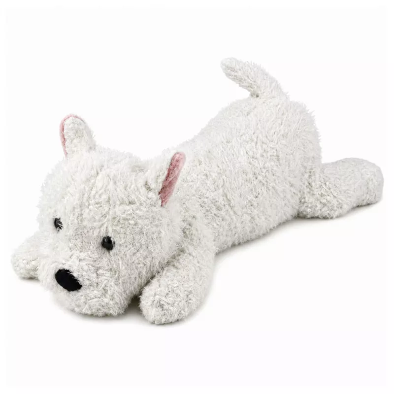 LEAN TOYS West Highland White Terrier pehmokoira pehmolelu, valkoinen, 40 cm