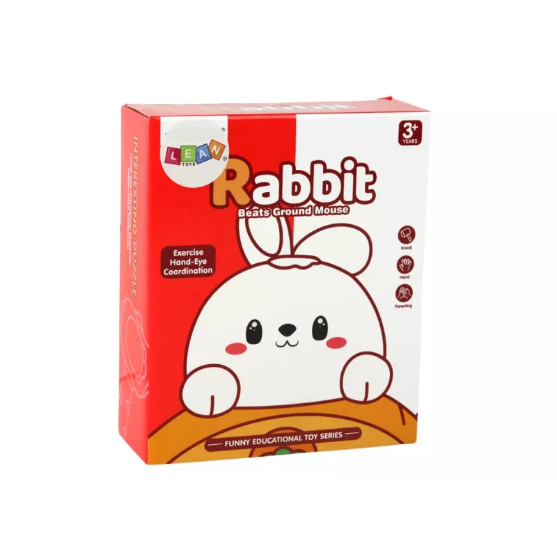 LEAN TOYS Whac-A-Mole violetti arcade porkkana-murskaus jänispeli