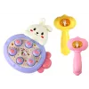 LEAN TOYS Whac-A-Mole violetti arcade porkkana-murskaus jänispeli