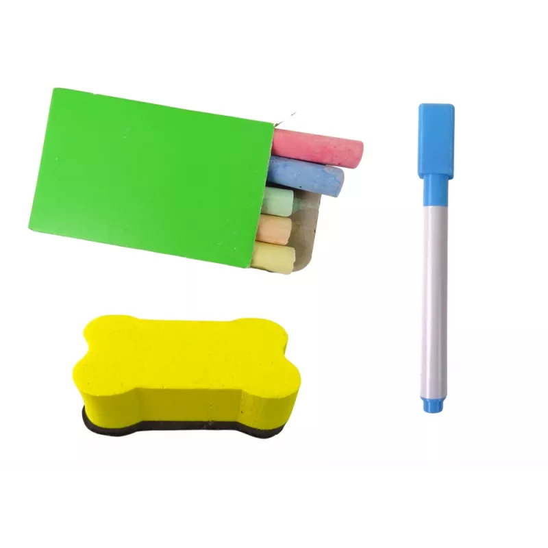 LEAN TOYS puinen oppimistaulu 2in1 magneetti-liitutaulu tarvikkeilla laskutaulu kertolasku aakkoset