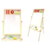 LEAN TOYS puinen oppimistaulu 2in1 magneetti-liitutaulu tarvikkeilla laskutaulu kertolasku aakkoset