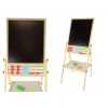 LEAN TOYS puinen oppimistaulu 2in1 magneetti-liitutaulu tarvikkeilla laskutaulu kertolasku aakkoset