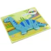 LEAN TOYS Puupalapeli dinosaurus Brachiosaurus sininen