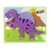 LEAN TOYS Puupalapeli dinosaurus Corythosaurus pinkki Spinosaurus violetti