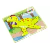 LEAN TOYS Puupalapeli dinosaurus Stegosaurus keltainen