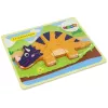 LEAN TOYS Puupalapeli dinosaurus Triceratops Ankylosaurus oranssi