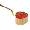 LEAN TOYS Wooden Strawberry Catch the Worm magneettipeli
