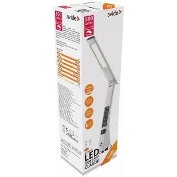 Avide LED-työpöytävalaisin Business Claude Calendar valkoinen 5W