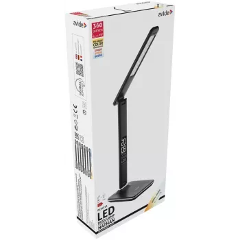 Avide LED-työpöytävalaisin toimisto kalenteri musta 6W 350lm