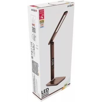 Avide LED-työpöytävalaisin toimisto kalenteri ruskea 6W 350lm