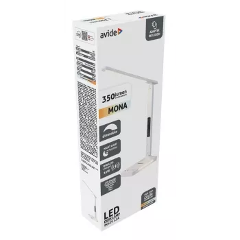 Avide LED-työpöytävalaisin puhelimen laturilla 7W 350lm