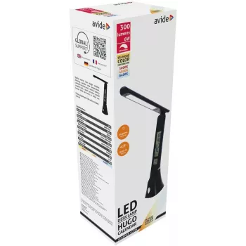 Avide LED-pöytävalaisin Hugo musta 6W kalenteri