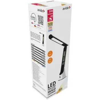 Avide LED-pöytävalaisin Hugo musta/valkoinen 6W kalenteri