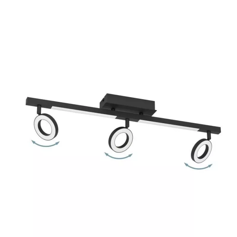EGLO Cardillio 2 900515 LED-kattovalaisin, musta