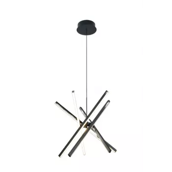 Sibiu LED-kattovalaisin, 48W, 4000K, musta