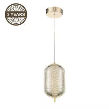 LED-kattovalaisin A2360-1C kulta | 6W integroitu LED | 480lm lämmin valkoinen