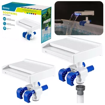 LED-uima-altaan suihkulähde 7 väriä 8 tilaa IP67 Bestway 58619