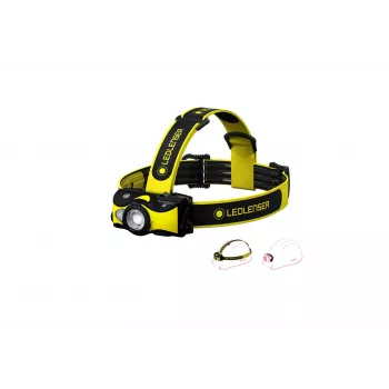 Ledlenser iH9R ladattava LED-otsalamppu, musta/keltainen, 600 lm, IP54