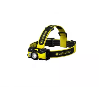 Ledlenser iH9R ladattava LED-otsalamppu, musta/keltainen, 600 lm, IP54