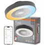 LEDVANCE SMART WIFI -kattolevy CYL REM 76W D550T - älykäs kattotuuletin, jossa integroitu LED-valo, Tunable White, kaukosäädin ja sovellusohjaus