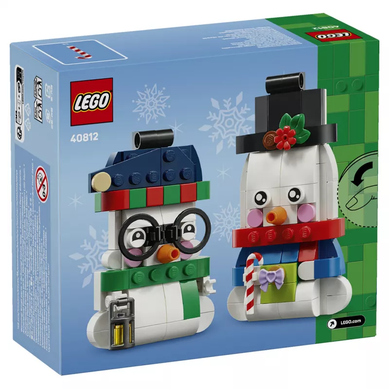 LEGO 40812 kausittaiset lumiukot joulukoristelu rakennussarja (153 osaa)