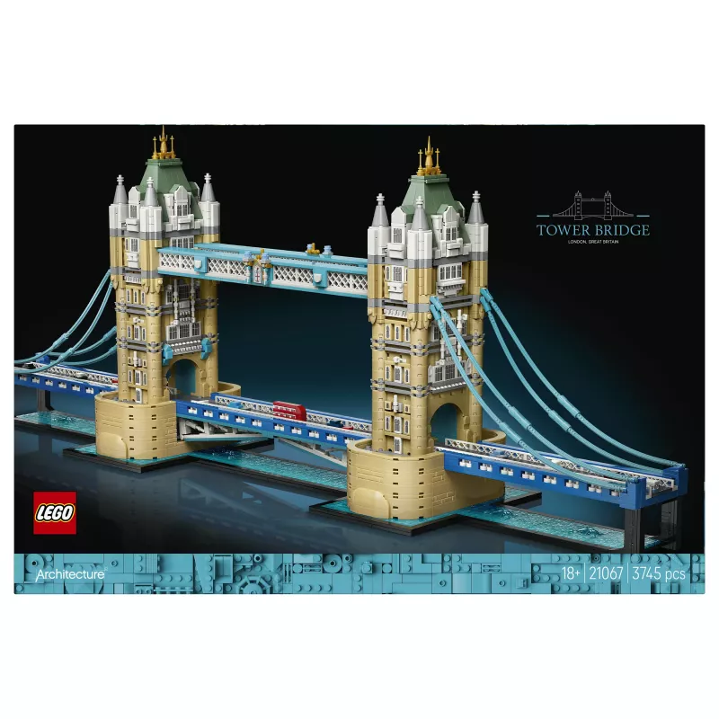 LEGO Architecture 21067 Tower Bridge rakennussarja (1176 osaa) - Lontoon maamerkki