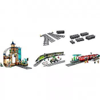LEGO City juna-asema täysi settipaketti
