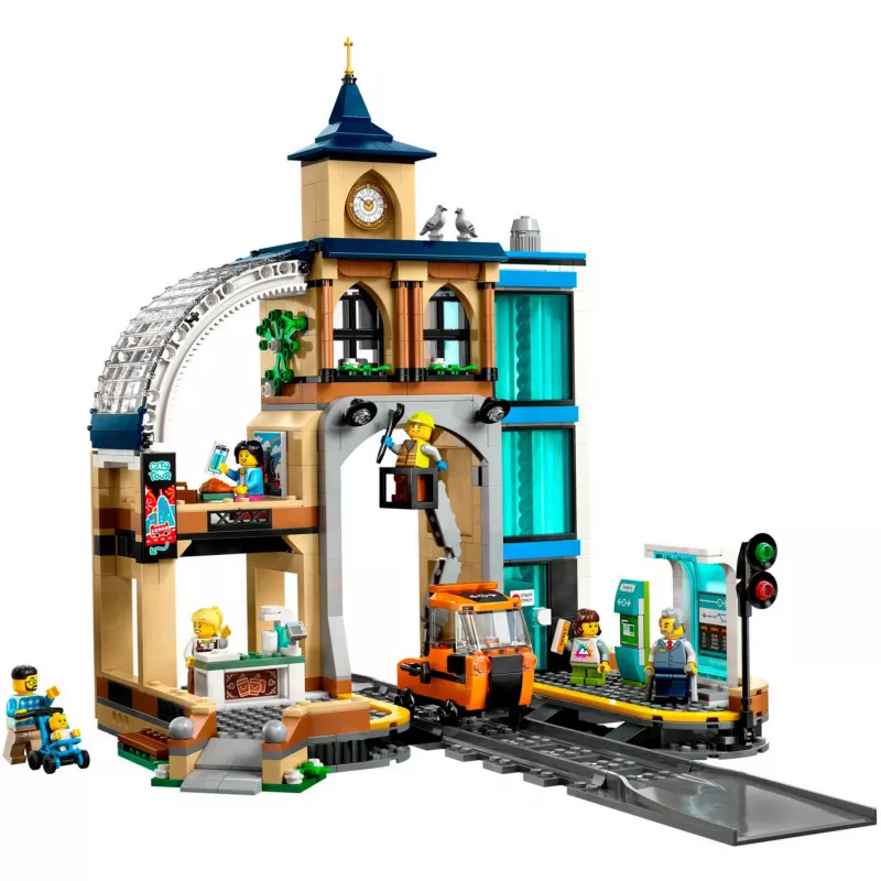 LEGO City juna-asema täysi settipaketti