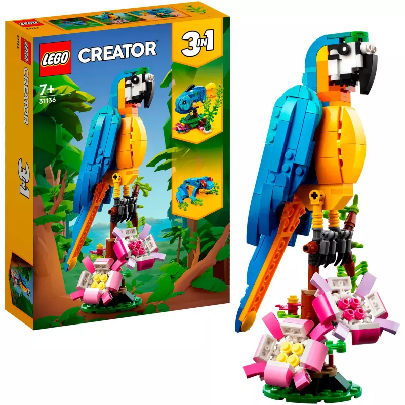 LEGO Creator Wild Animals -paketti 3-in-1 rakennussarja (1171 osaa)