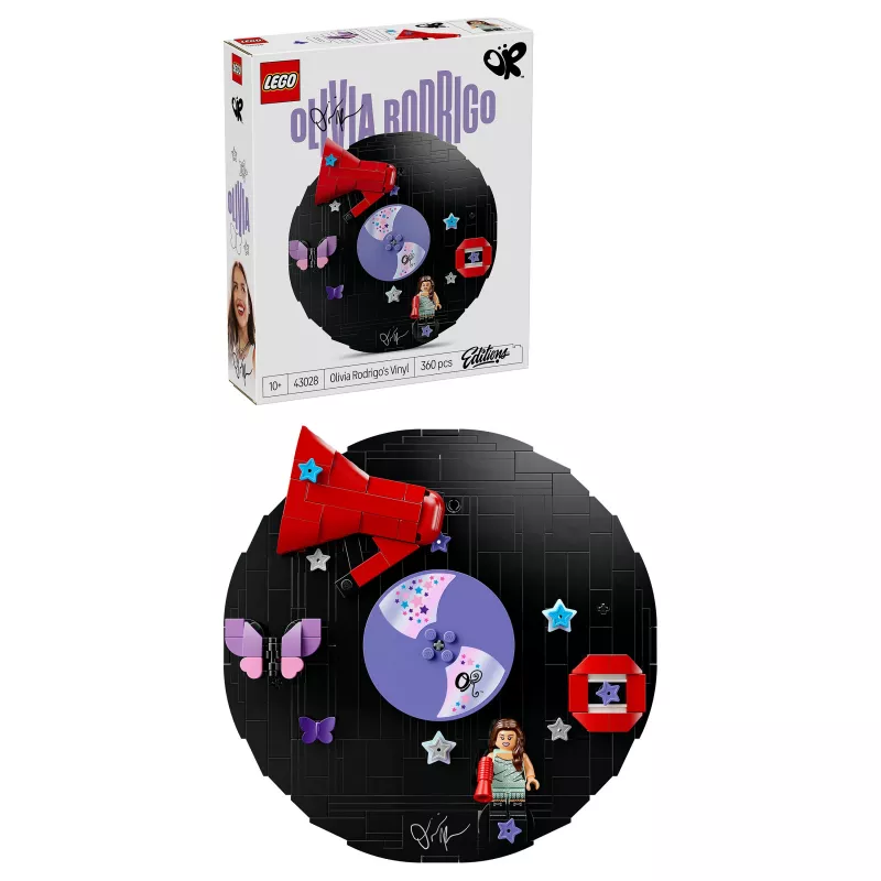 LEGO DOTS 43028 Olivia Rodrigo's Vinyl Record - luova askartelusarja