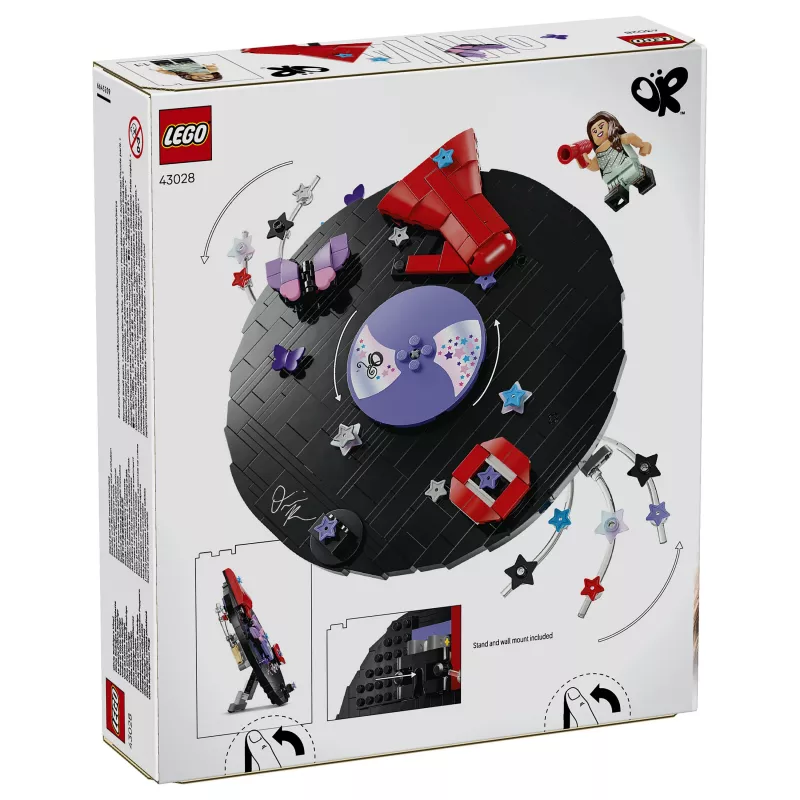 LEGO DOTS 43028 Olivia Rodrigo's Vinyl Record - luova askartelusarja