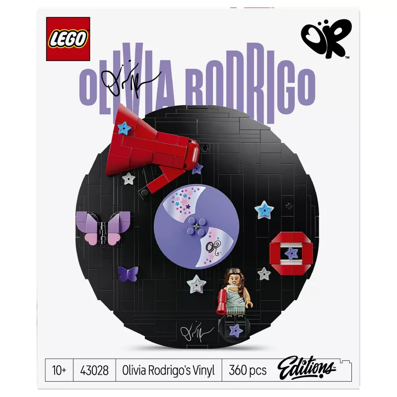 LEGO DOTS 43028 Olivia Rodrigo's Vinyl Record - luova askartelusarja