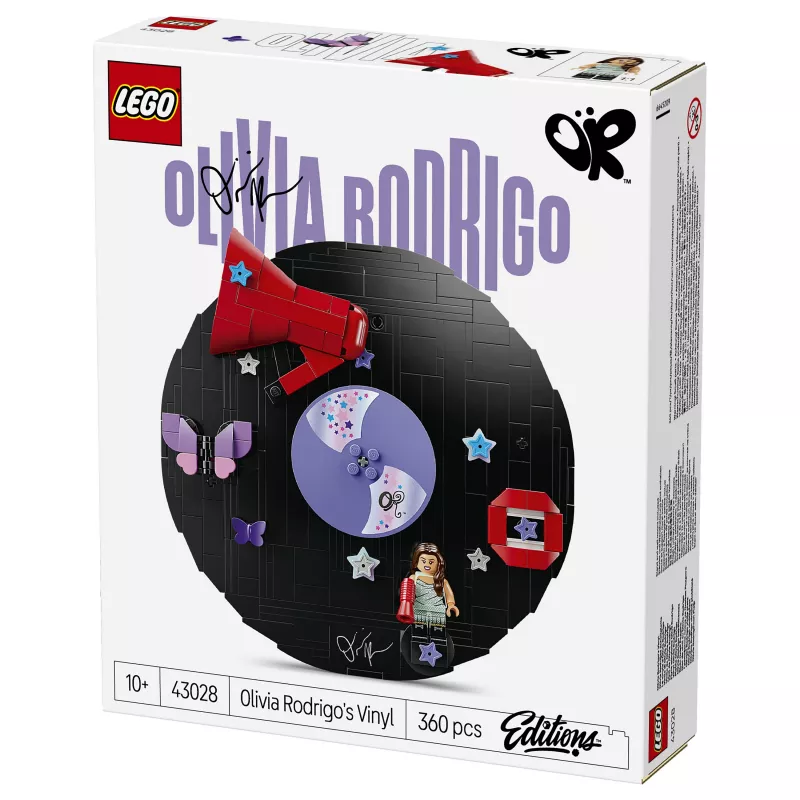 LEGO DOTS 43028 Olivia Rodrigo's Vinyl Record - luova askartelusarja