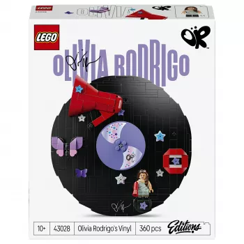 LEGO DOTS 43028 Olivia Rodrigo's Vinyl Record - luova askartelusarja