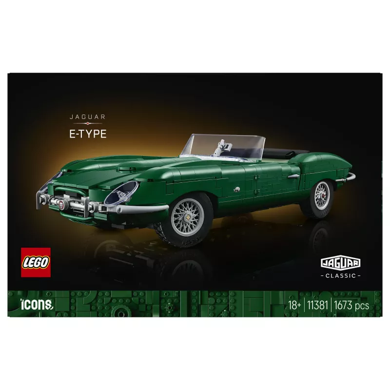 LEGO Icons 11381 Jaguar E-Type rakennussarja (1458 osaa)