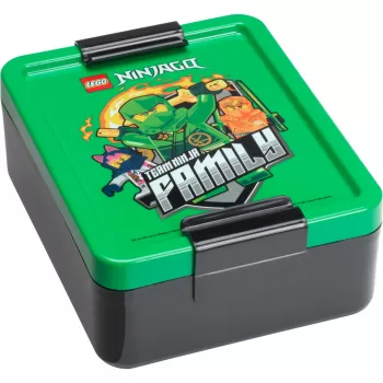 LEGO eväsrasia Ninjago vihreä - 1,2 l elintarvikekelpoinen PP emoticon-kuvilla