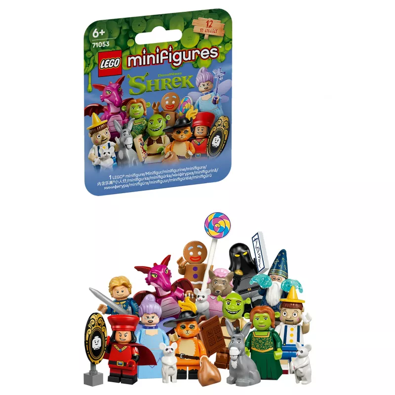 LEGO minihahmot 71053 Shrek-sarja (1 satunnainen minihahmo) sokkopusseissa