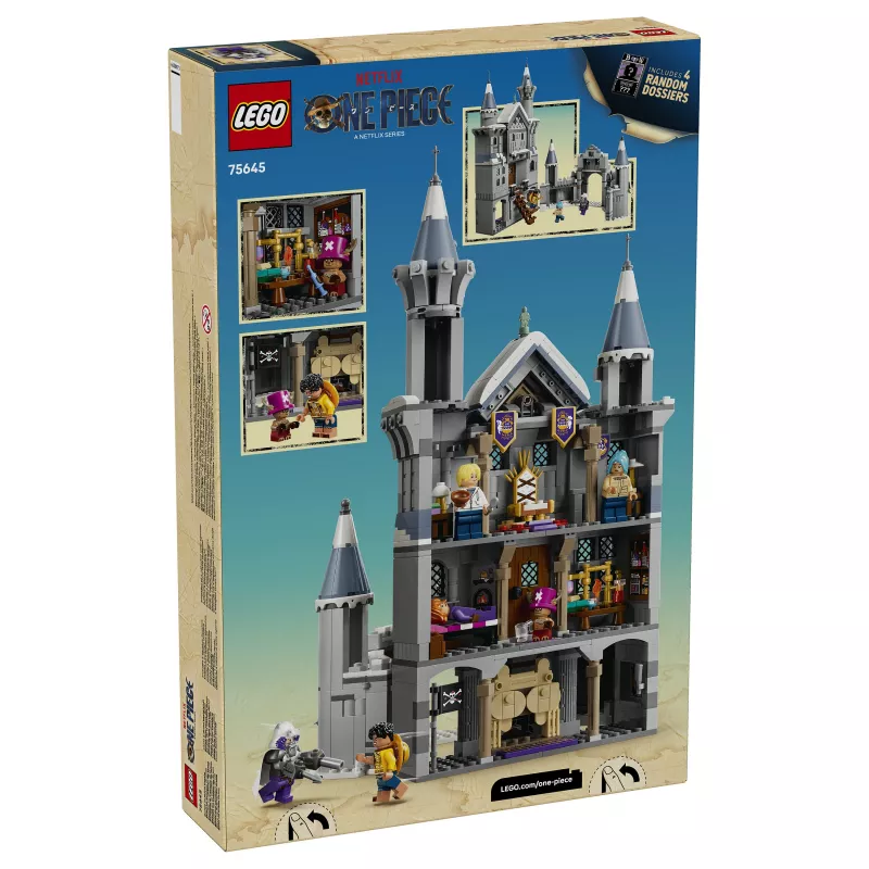 LEGO One Piece 75645 Taistelu Drumin linnassa rakennussarja (1038 palaa, 6 minihahmoa, 9+)